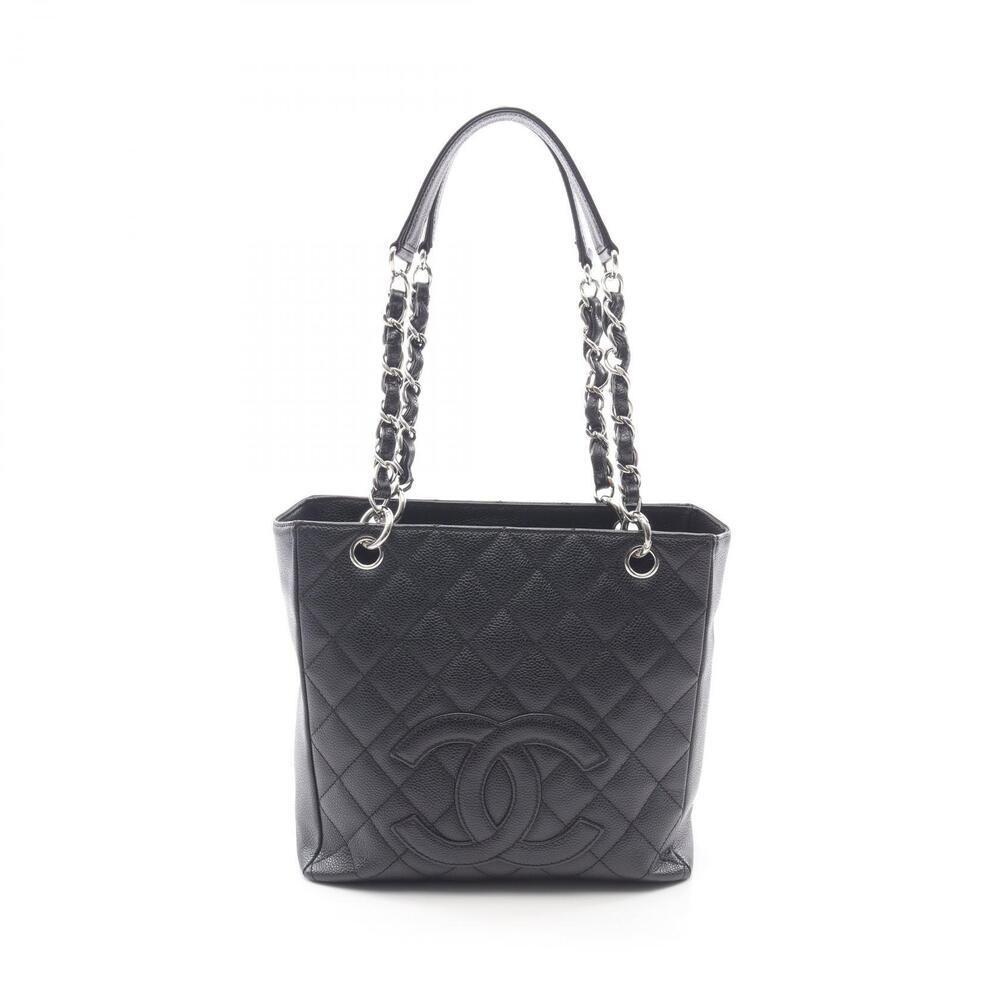 Chanel Matelasse PST Tote Bag Calfskin Cowhide Black